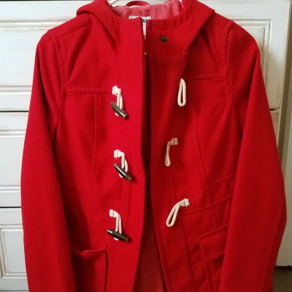 Red Pea coat